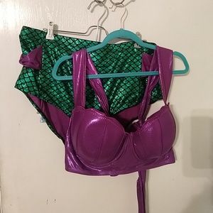 Hot topic little mermaid plus bikini